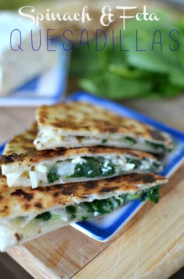 Spinach & Feta Quesadillas