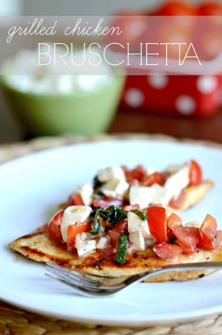 GRILLED BRUSCHETTA CHICKEN and AMAZON GIFT CARD GIVEAWAY