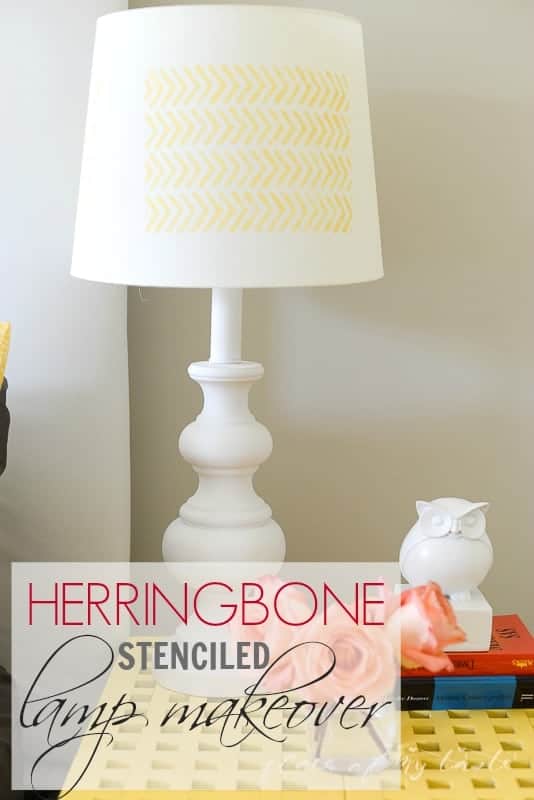 Herringbone Lamp makeover @placeofmytaste.com-