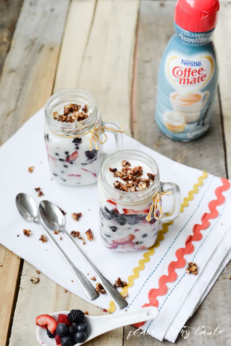 Very Berry Vanilla  Parfait with Toasted Pecans- www.placeofmytaste.com #TakeBackVanilla #CGC