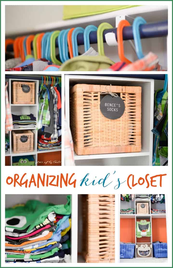 Organizing kids closet