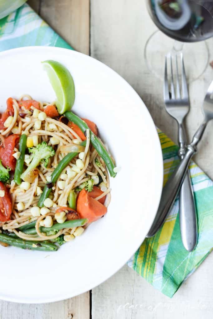 Summer veggie spaghetti  - www.placefomytaste.com-3925