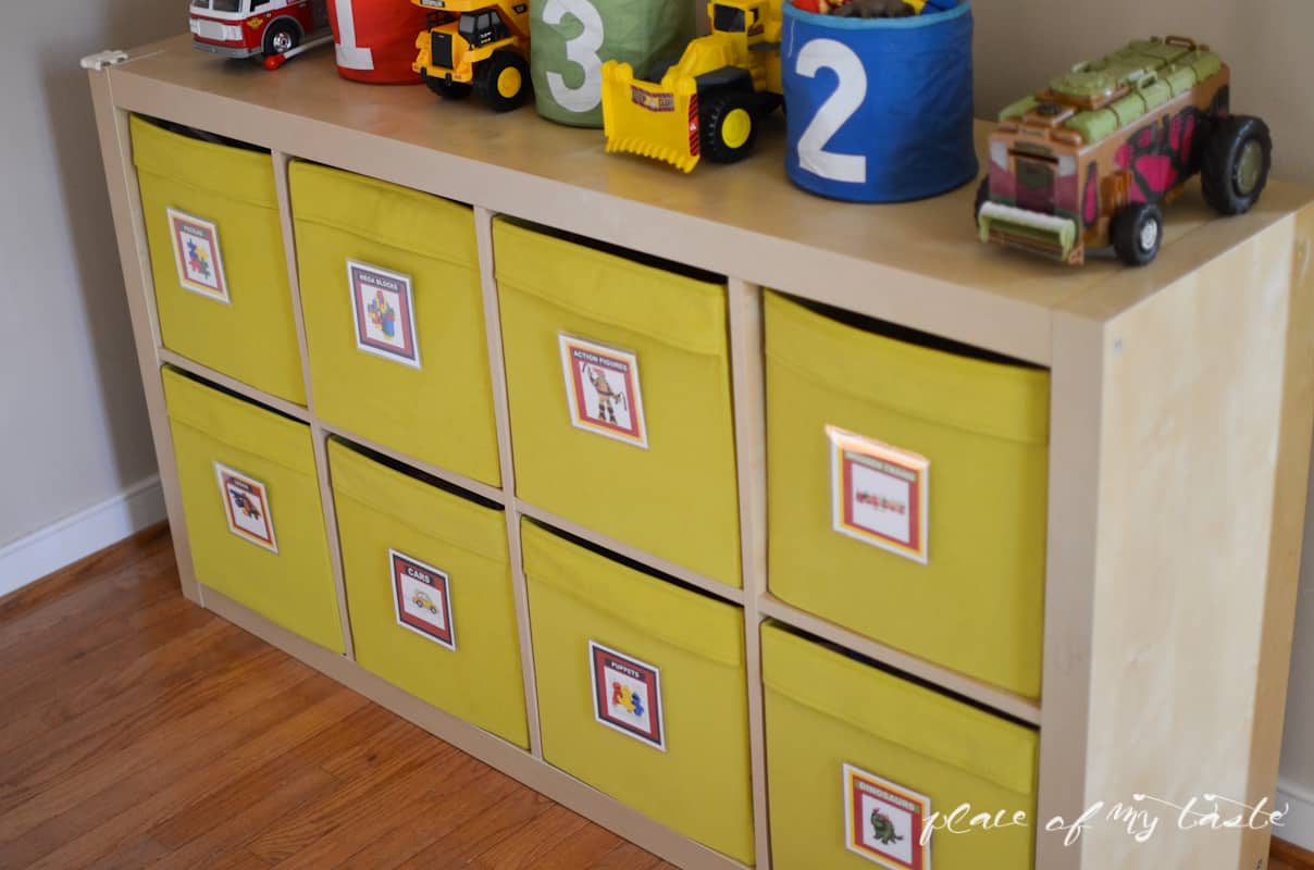 how to organize kids' toys