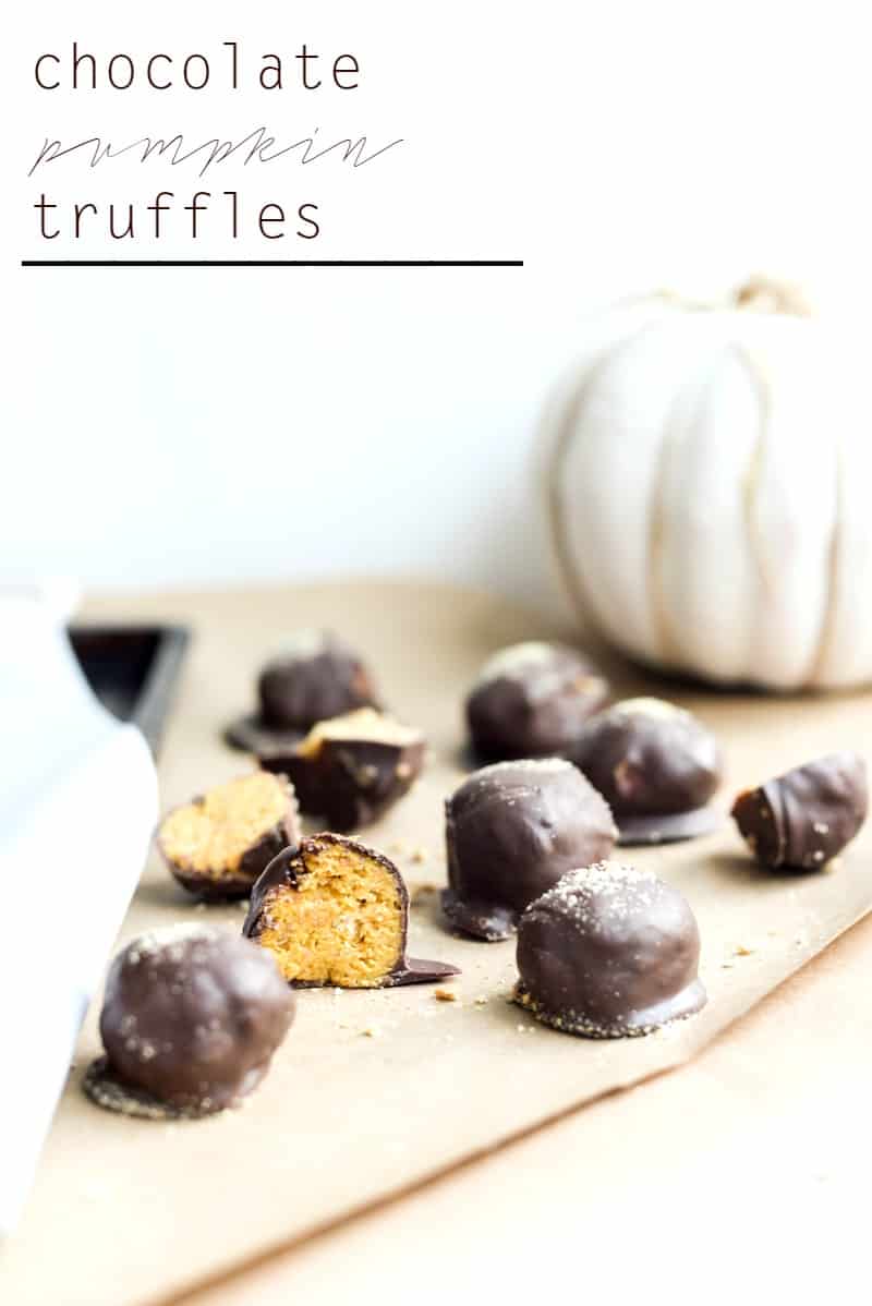 Chocolate Pumpkin Truffles -Placeofmytaste.com