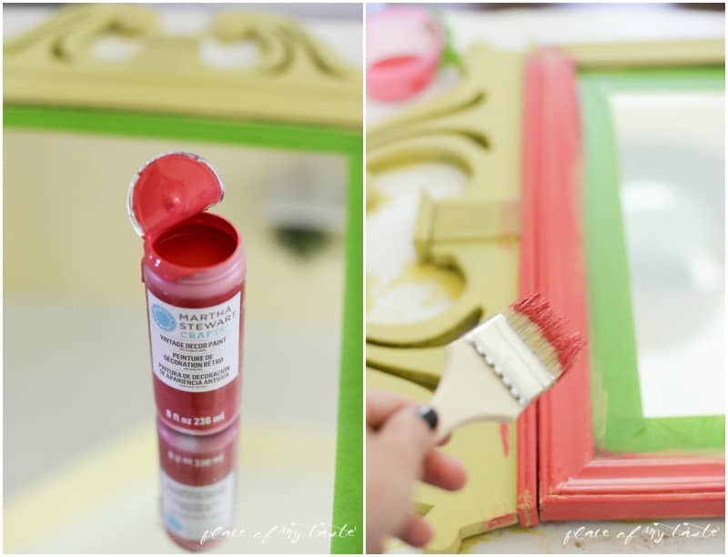 Mirror Makeover with Vintage Decor Paint  Place Of My TAste..