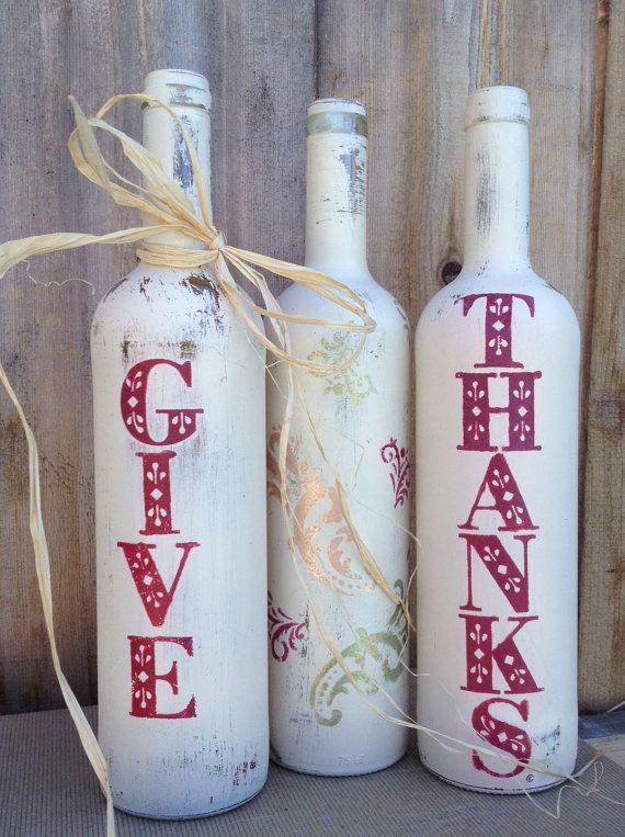 Awesome Wine bottle upcycles for the fall- Placeofmytaste.com