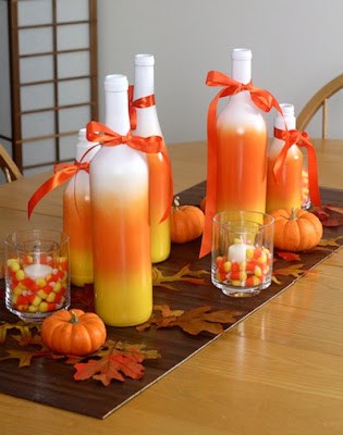 Awesome Wine bottle upcycles for the fall- Placeofmytaste.com