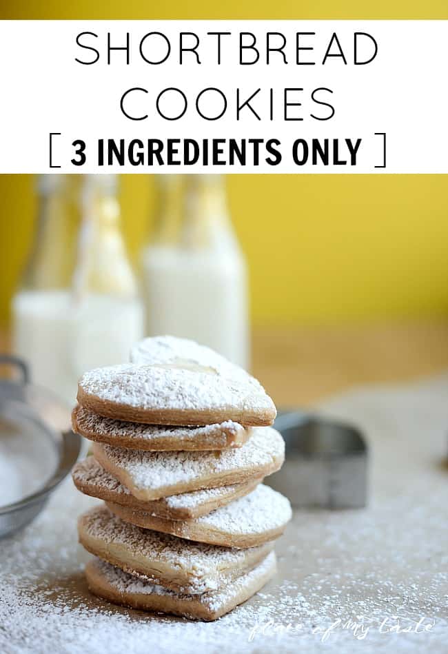 3 ingredient shortbread cookies