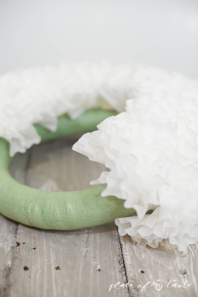 Watercolored coffee FILTER wreath-placeofmytaste.com