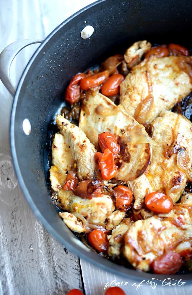 Italian Chicken with polenta.