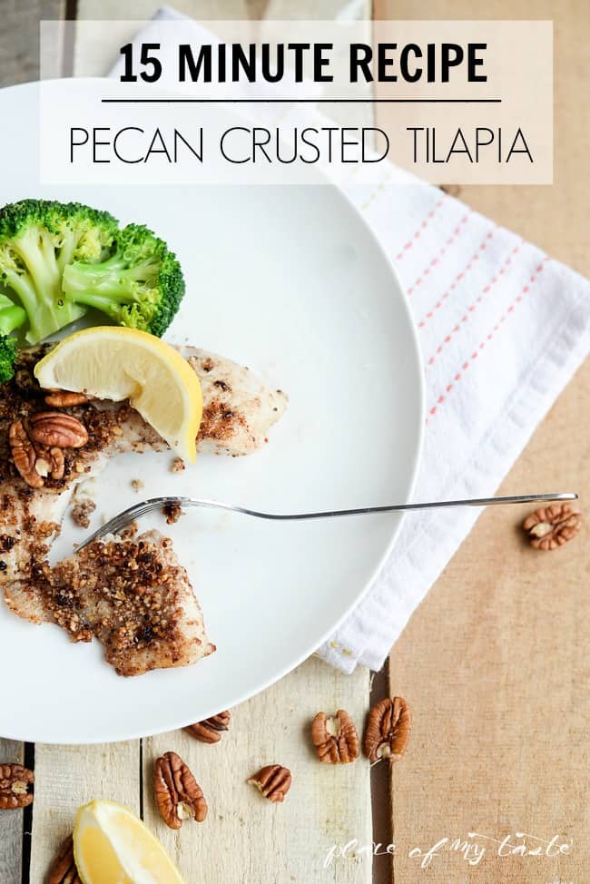 PECAN CRUSTED TILAPIA