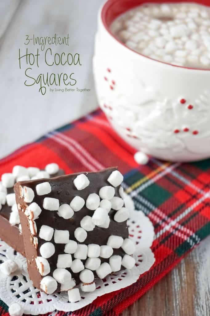  These simple 3-Ingredient Hot Cocoa Squares are so easy to make, just drop one in a mug of hot milk and you're good to go!