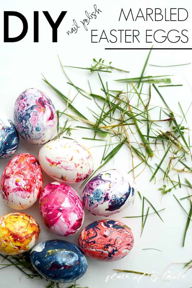 Marbled easter eggs-