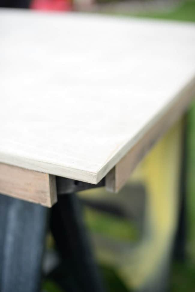 Sanded table