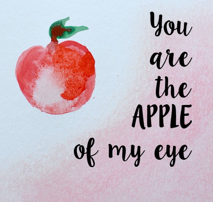 you are the apple of my eye printable