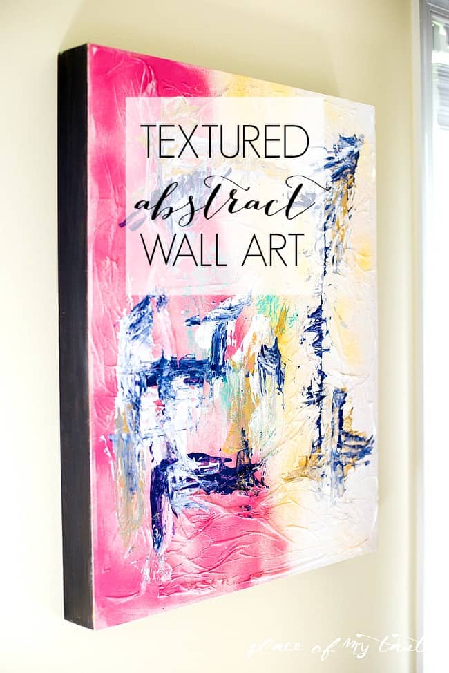 Textured abstract wall art 1