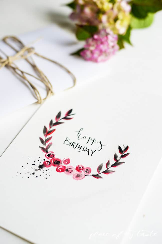 free watercolor birthday printables place of my taste