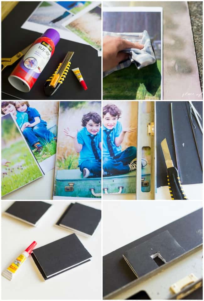 how to mount photos on foam board