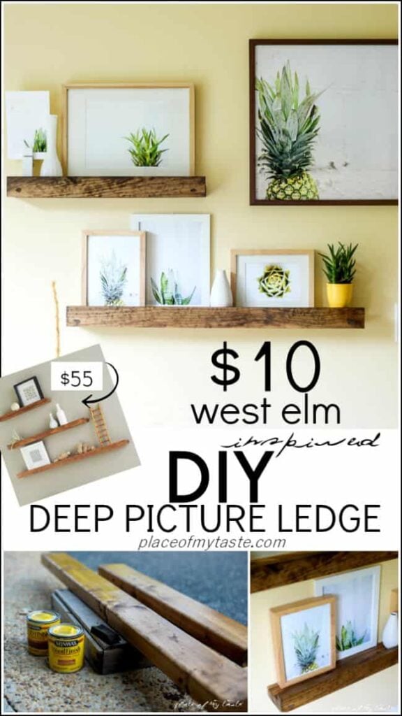 DIY DEEP PICTURE LEDGE