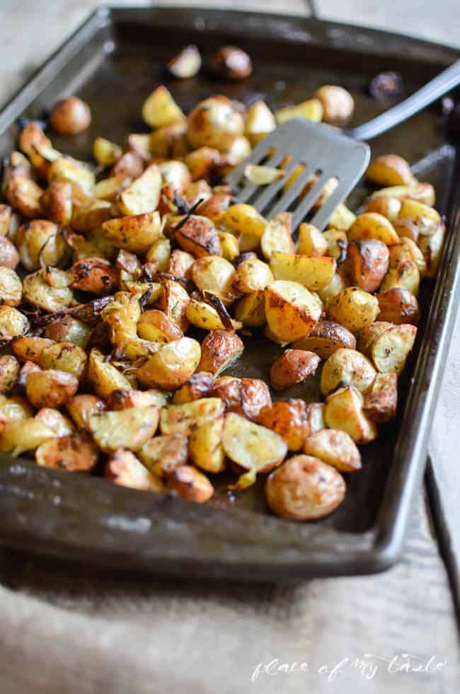 Recipes -  Herb Oven Roasted Potatoes by placeofmytaste.com 