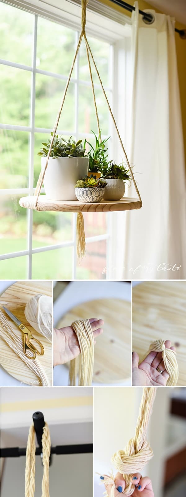 DIY FLOATING SHELF to display your plants or other decor items