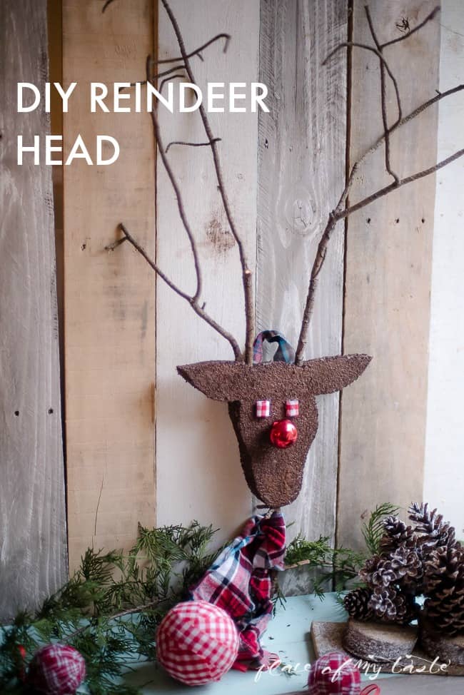 DIY REINDEER HEAD ornament