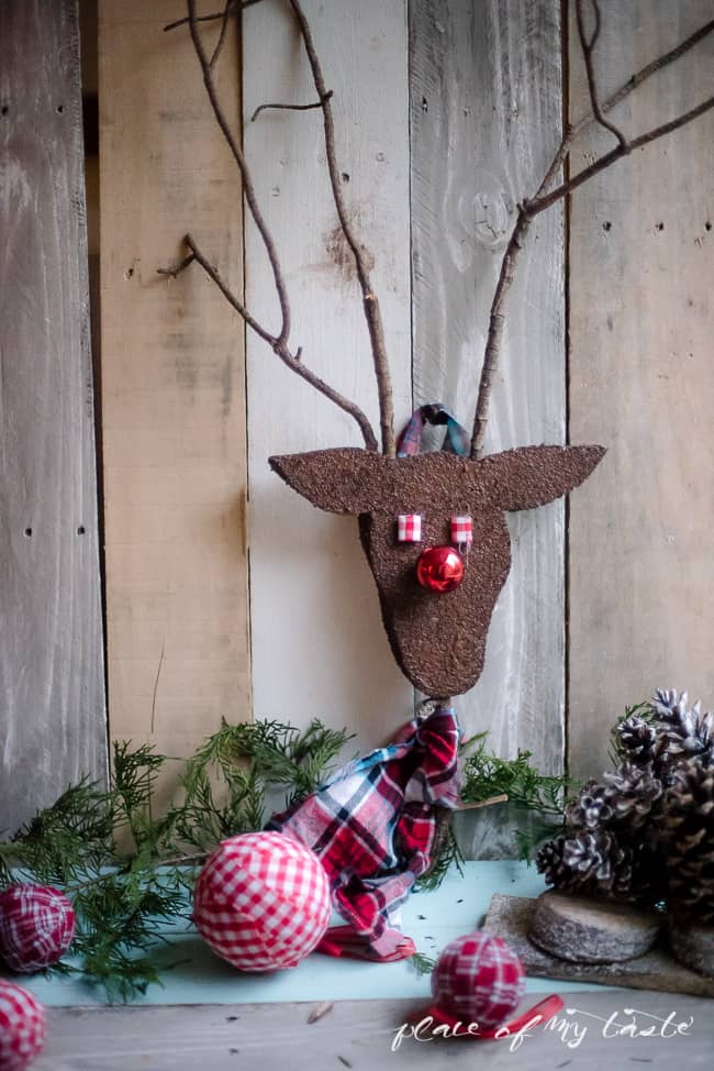 DIY REINDEER HEAD ornament