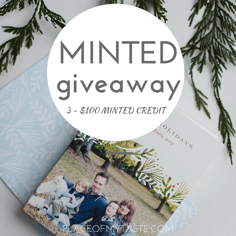 MINTED GIVEAWAY