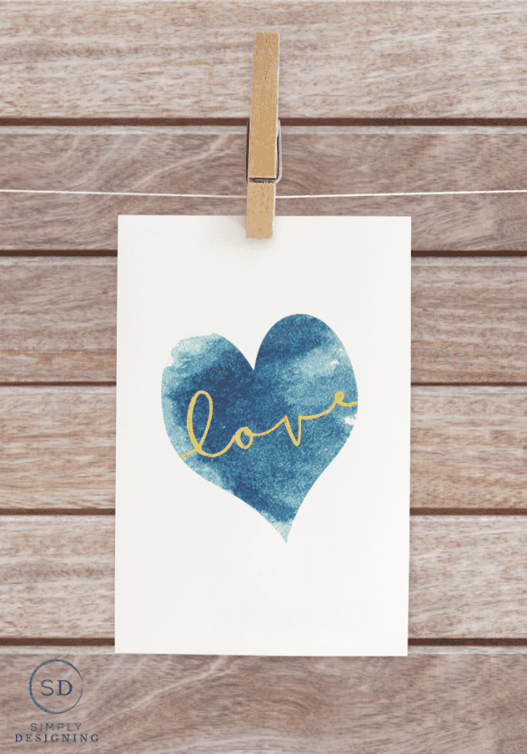 free-Blue-Heart-Love-Printable