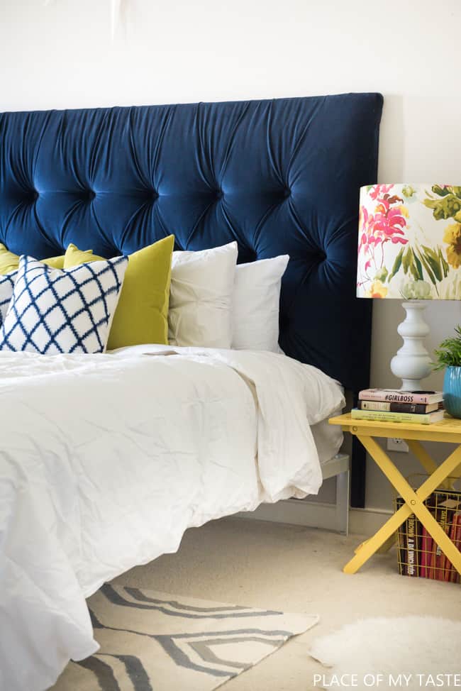 Tufted Headboard How To Make It Own Your Tutorial - Diy Fabric Headboard Queen Bed