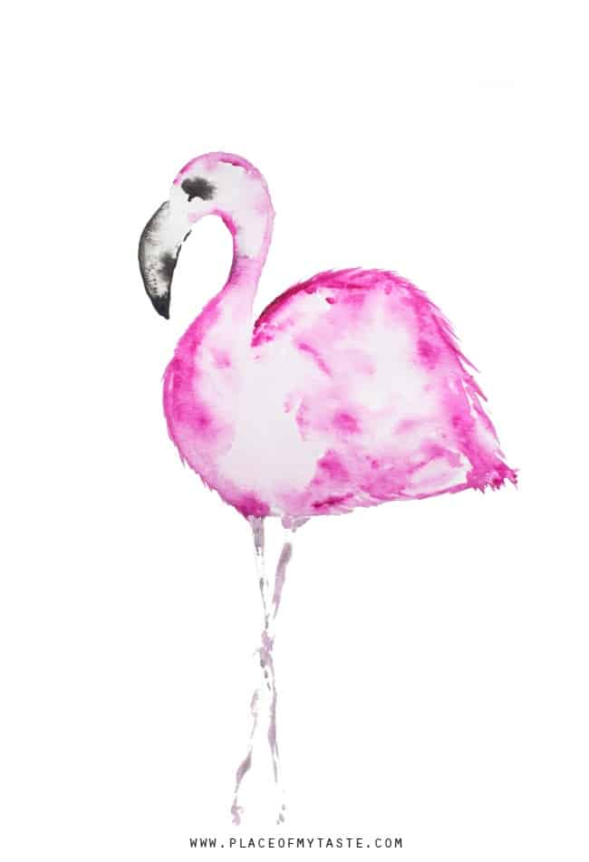 Do you love FREE printable art? I have this pretty PINK FLAMINGO ART for you! Click and grab your FREE copy and decorate your home with it!