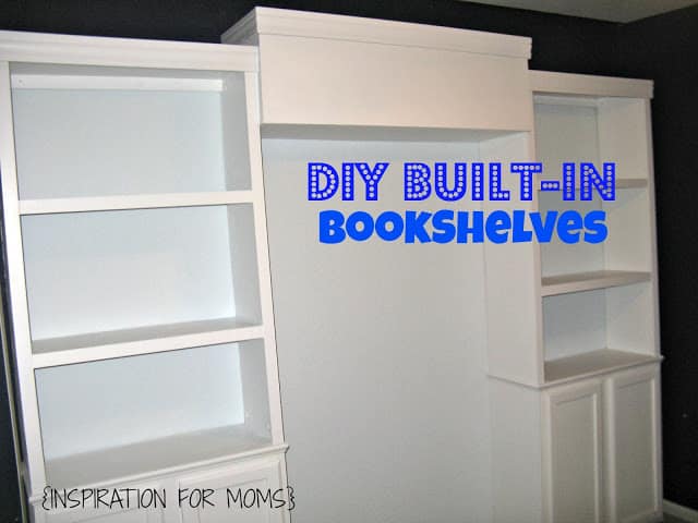 Amazing Built-in shelves that you can do yourself!
