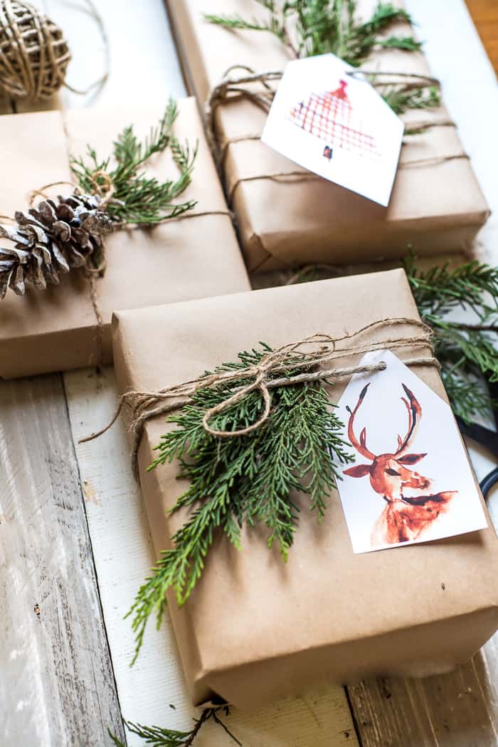 BROWN PAPER GIFT WRAPPING IDEAS  PLACE OF MY TASTE