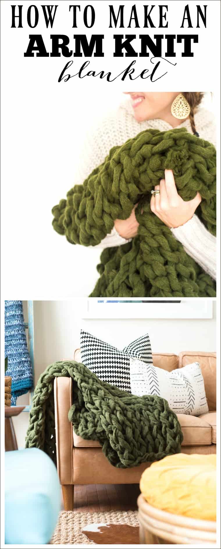 Arm knitting online blanket