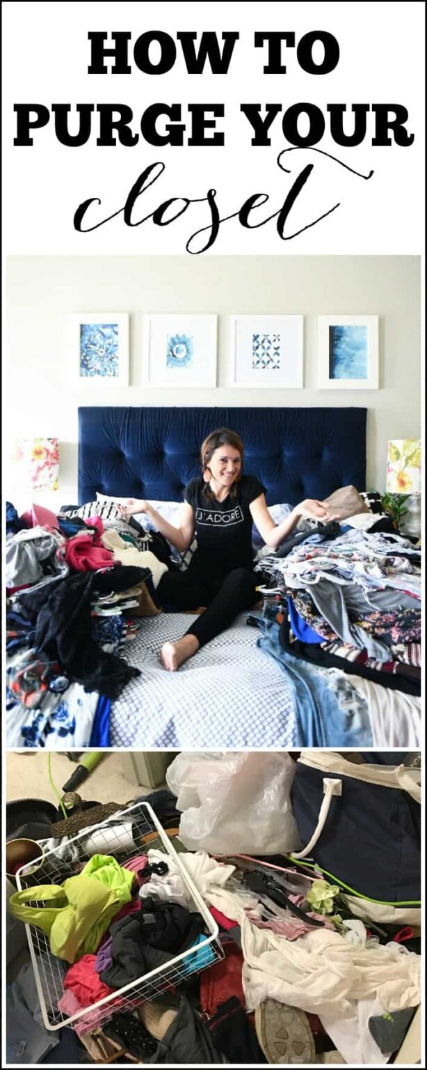 SHARING SOME GREAT TIPS ON HOW TO PURGE YOUR CLOSET