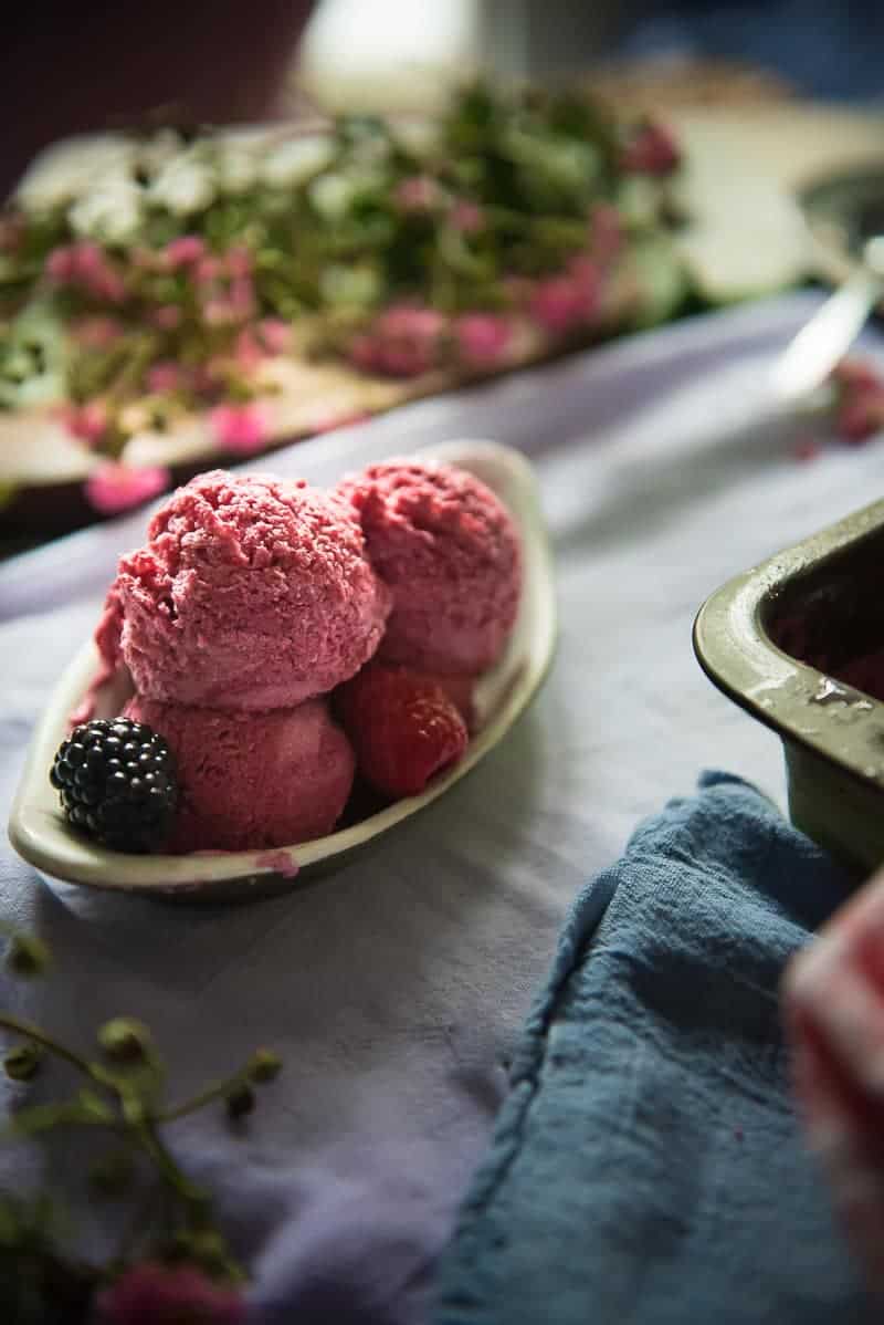 Mixed Berry Frozen Yogurt