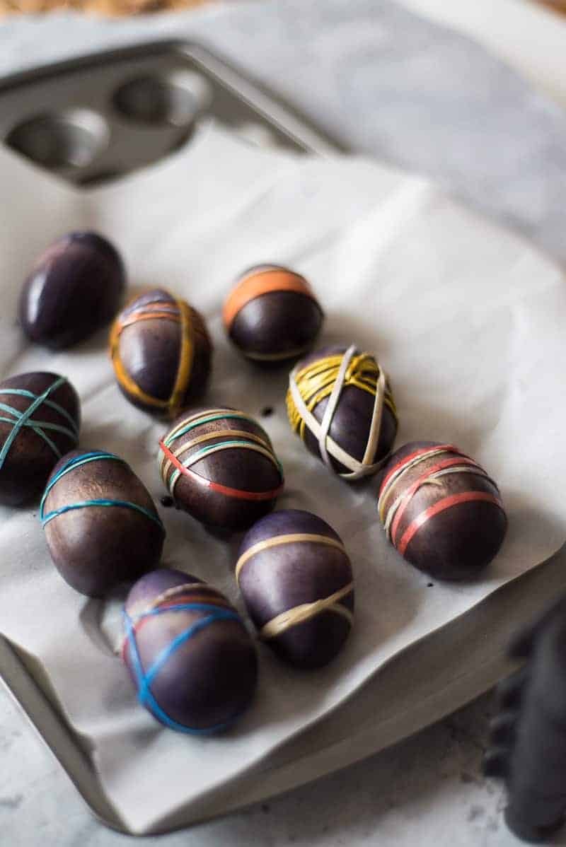 Tie Dye Easter Eggs #tiedye #easter #eastereggs #woodeneggs