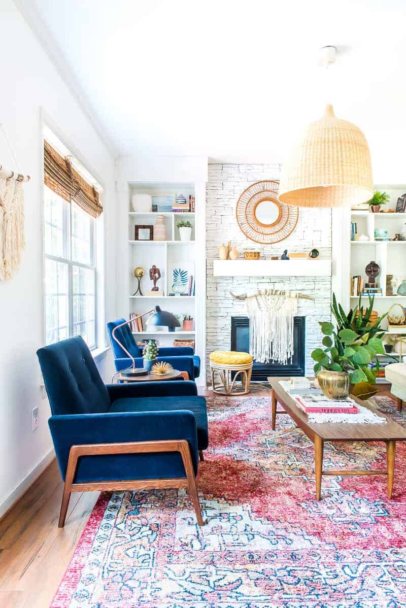 Living Room Refresh With Velvet Chairs From Article Place Of My Taste