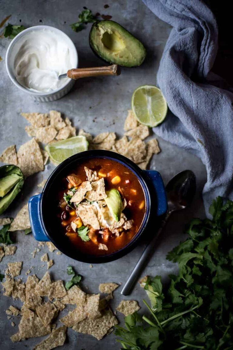 CHICKEN TORTILLA SOUP IN AN ELECTRIC PRESSURE COOKER