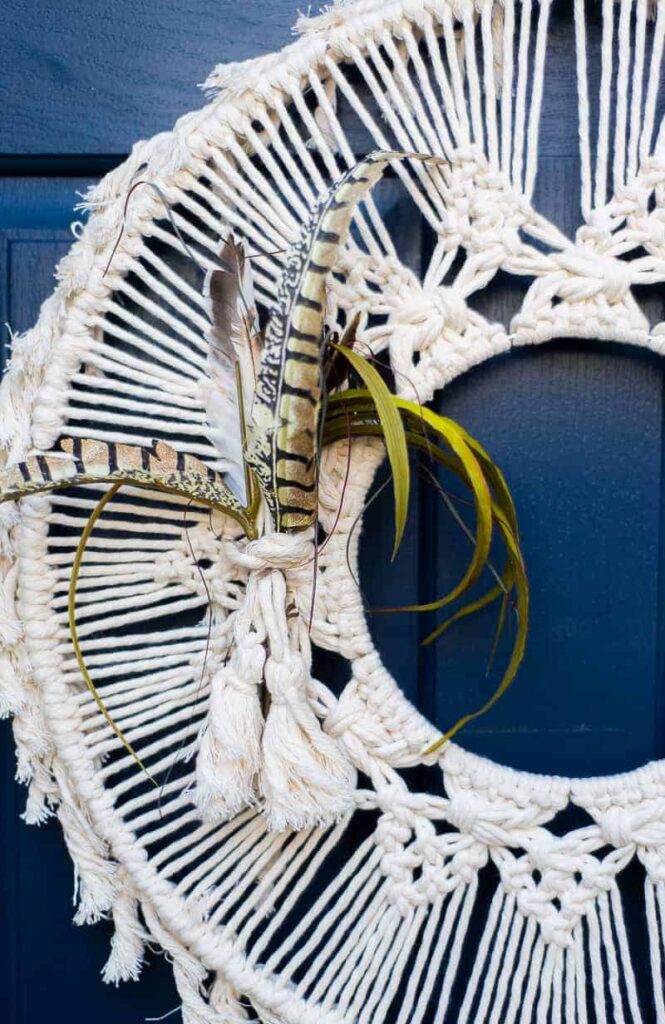 Macrame front door Wreath 