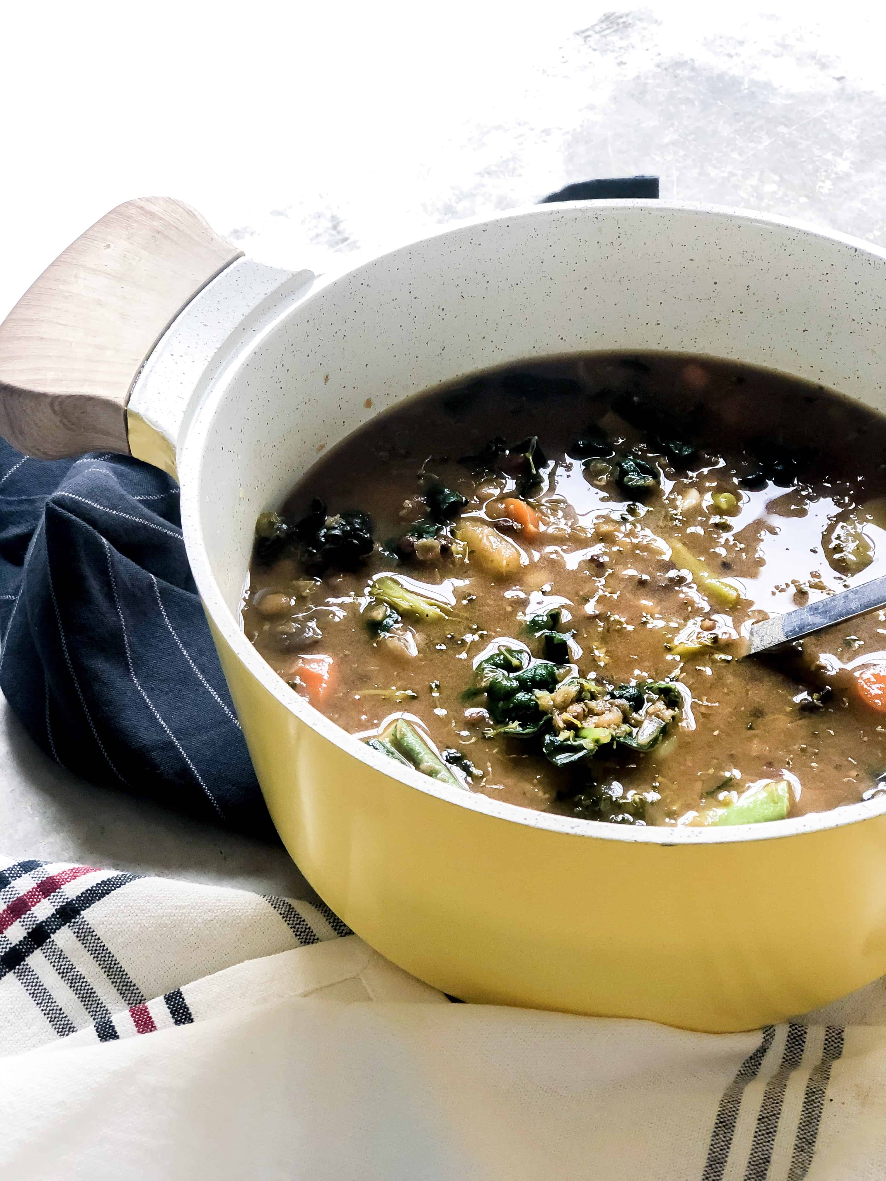 Lentil soup with vegetables