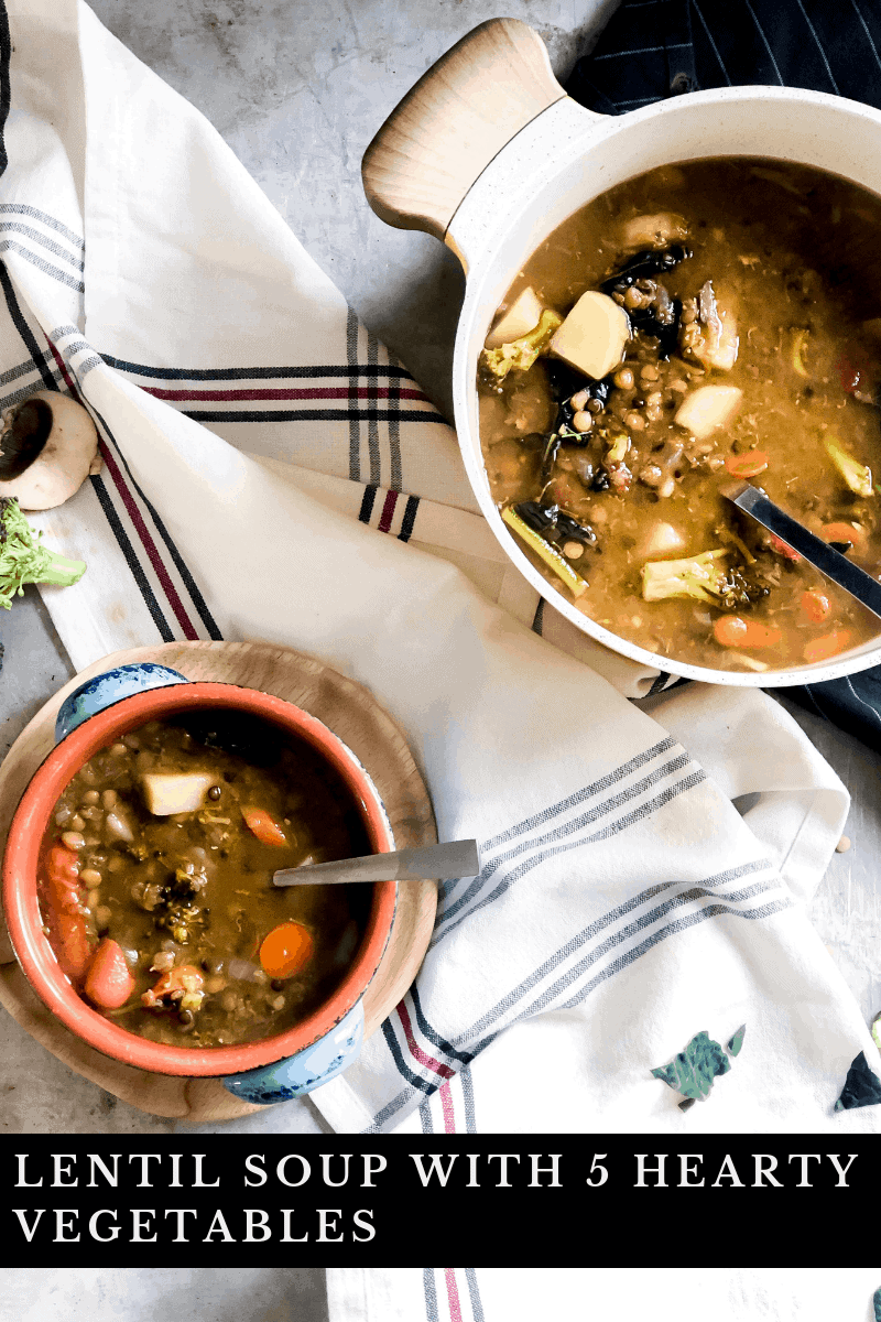 Lentil soup with vegetables