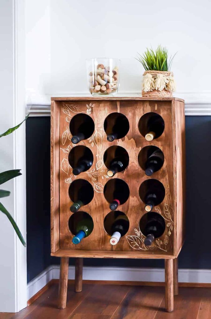 DIY wine rack