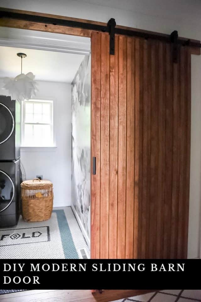 DIY MODERN SLIDING BARN DOOR - PLACE OF MY TASTE