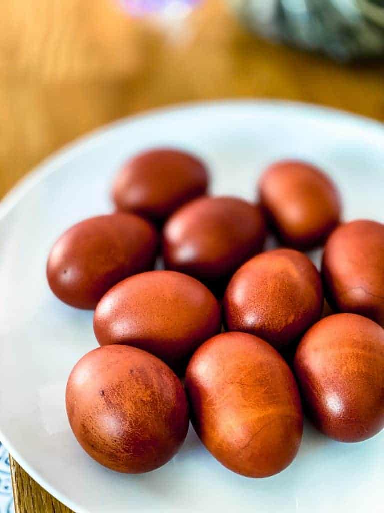 Naturally Dyed Easter Eggs