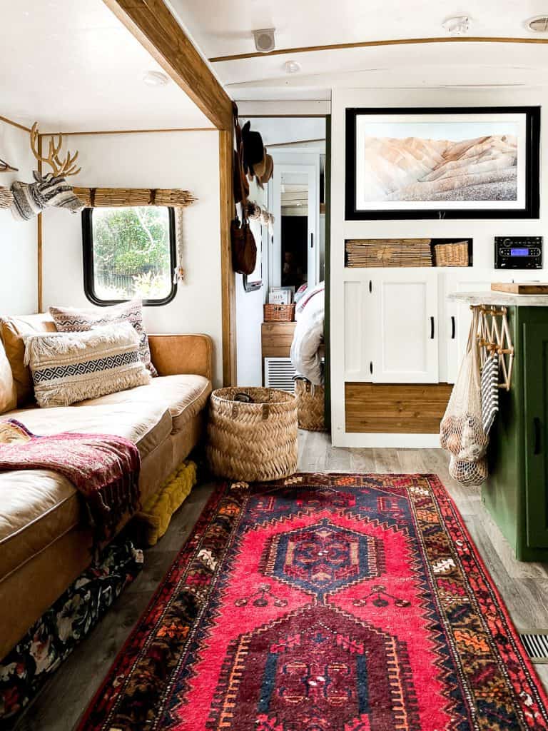 Eclectic travel trailer