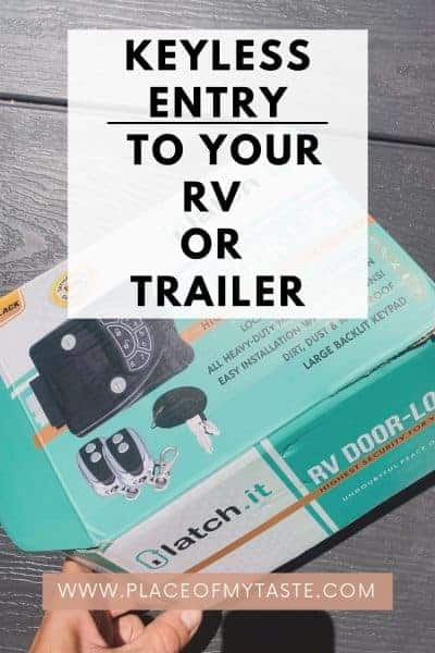 KEYLESS RV DOOR LOCK LATCH.IT RV DOOR LOCK - Place Of My Taste