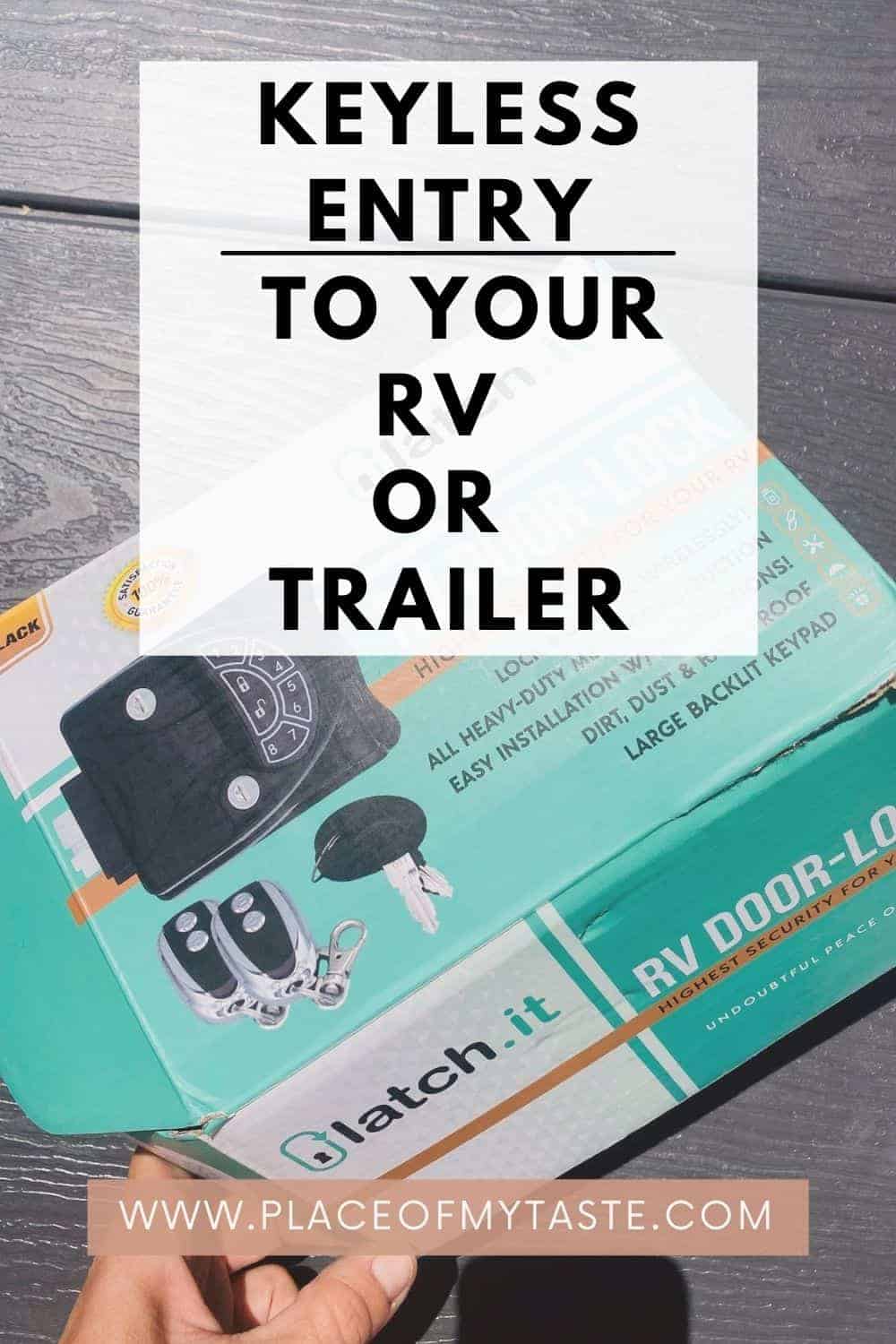 KEYLESS RV DOOR LOCK LATCH.IT RV DOOR LOCK - Place Of My Taste