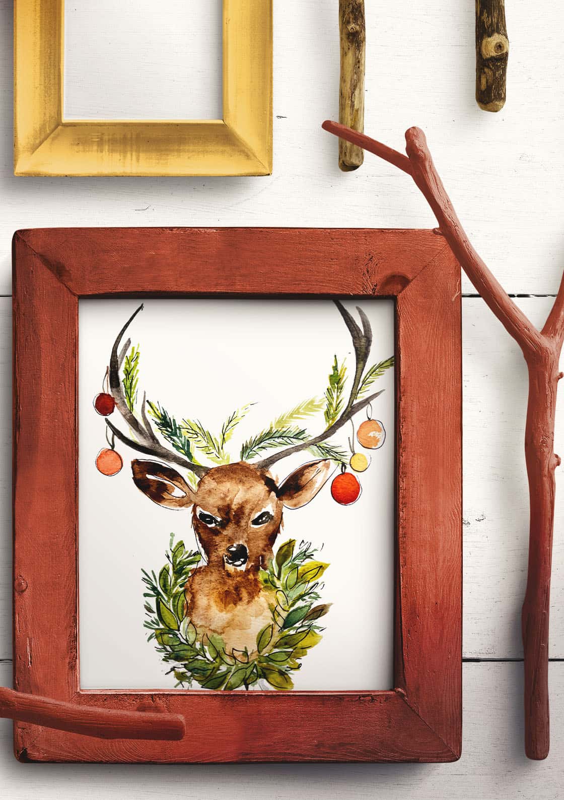 Christmas Deer Printable