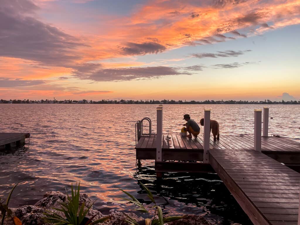 Sunrise at Bluewater Key RV resort.